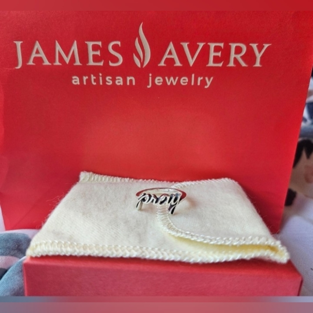 James Avery Pray Sterling Silver Ring